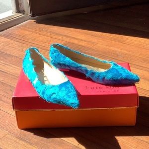 Kate Spade feather flats